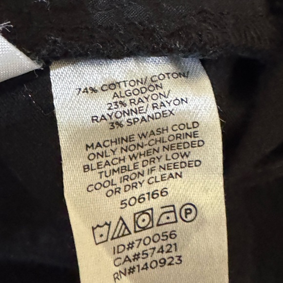 B-101 Loft Black Cropped Pants Size 4 - Picture 12 of 13